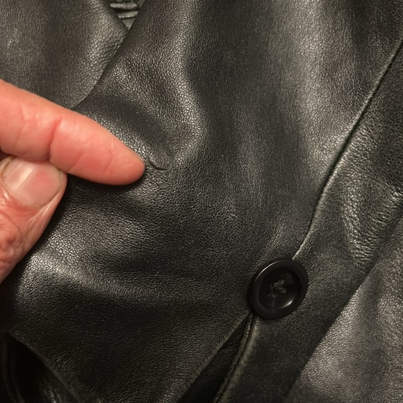 “As Is” Bebe softest leather blazer - Picture 14 of 17